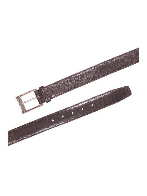 ostrich paw belt customisable with initials SADDLER'S | ZAMPA STRUZZO02